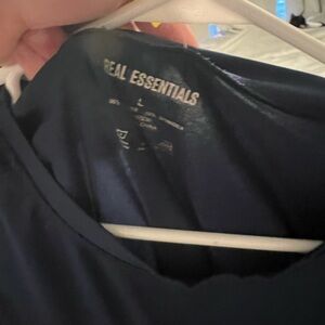 Real Essentials Men's Navy Short Sleeve Tee